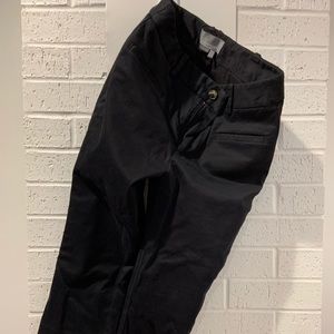 A by Anthropologie black pedal pusher capris